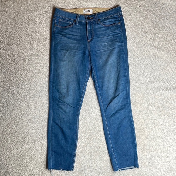 Paiige Jeans Hoxton Ankle Denim Size 29 Raw Hem - Picture 8 of 9